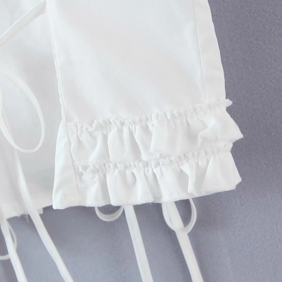 

Summer Bandage Design Elegant Tops Women Short Sleeve Thin Female Korean Style Y2k Cotton Crop Tops Chic