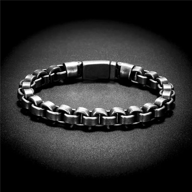 

2021 New Trendy Cuban Chain Men Bracelet Classic Stainless Steel Width Chain Bracelets For Men Women Jewelry Gift 19-21-23CM