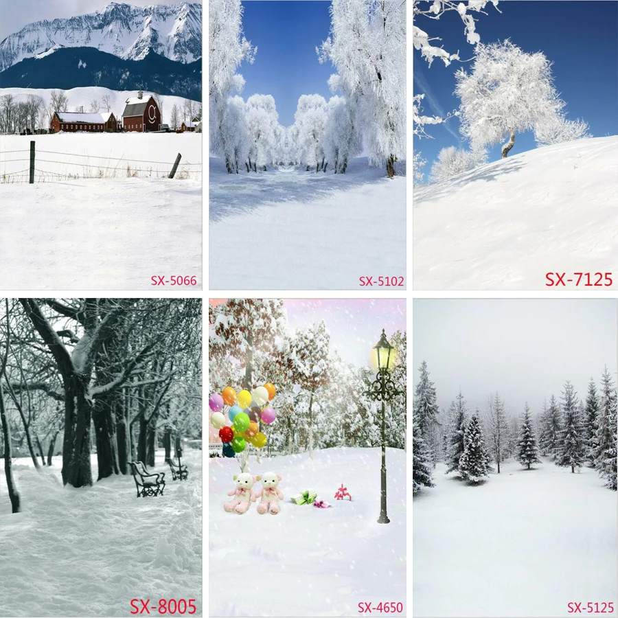 Реквизит для фотосъемки на открытом воздухе зимняя снежная сцена фон фотостудии