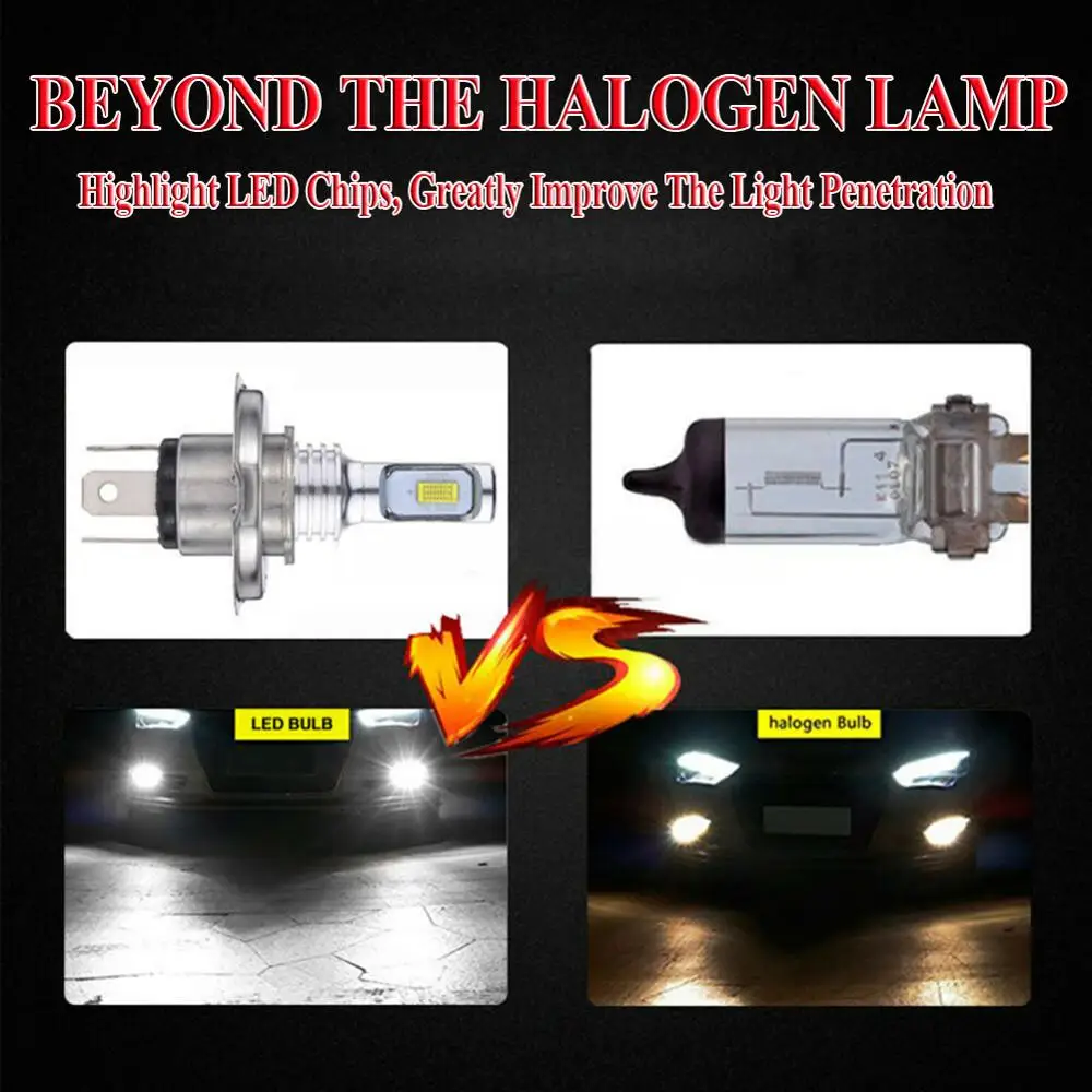 SALE Super Bright H4 6000k 9003 HB2 SUPER WHITE CSP LED Headlights Bulbs Kit High Low Beam Canbus Wholesale Quick delivery CSV | Автомобили
