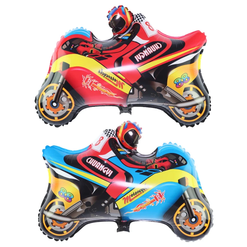 Мотоциклетный воздушный шар мультяшный автомобиль плавающий украшение для