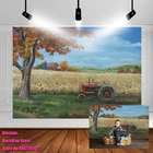 Фон Avezano для фотосъемки с изображением детского душа, осенняя пшеница, уборочная машина, фон для фотостудии, фотосъемка, Декор, фото реквизит