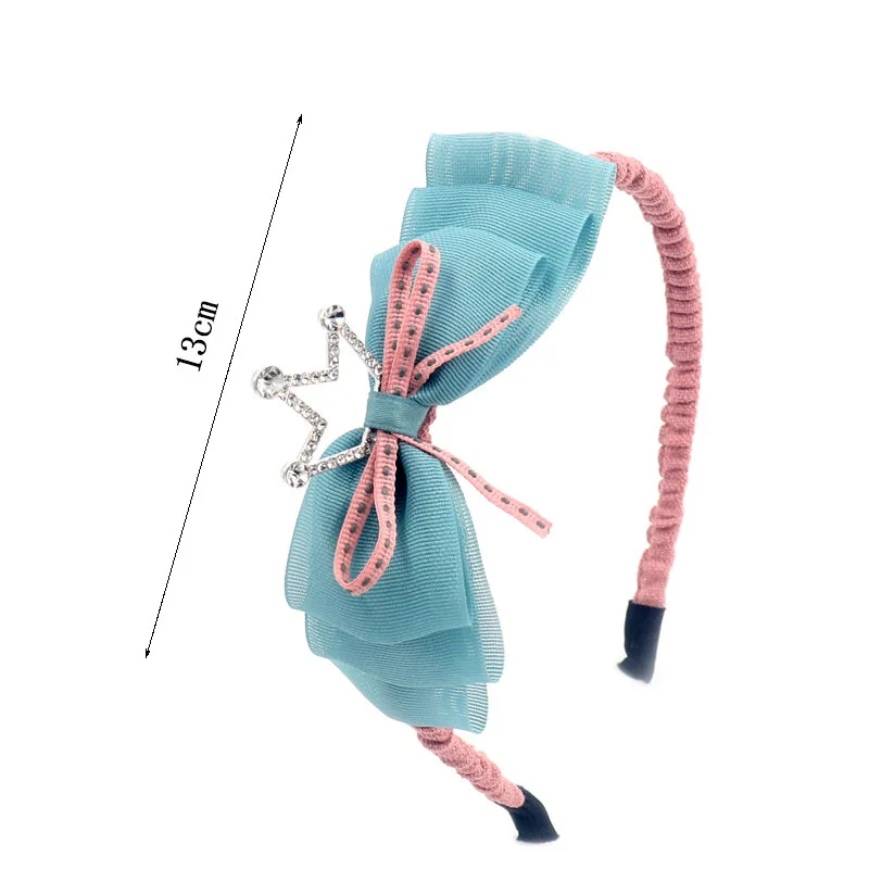 4 цвета на выбор модная детская одежда бант Корона из страз повязка голову для