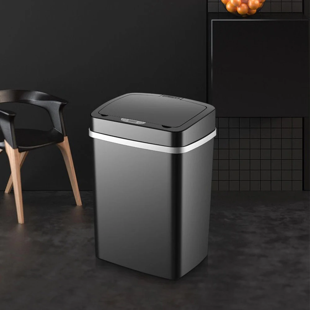 12L Intelligent sensing garbage can Smart Inductive Ashbin Automatic Sensor Dustbin Trash Can Home Garbage Bucket | Дом и сад
