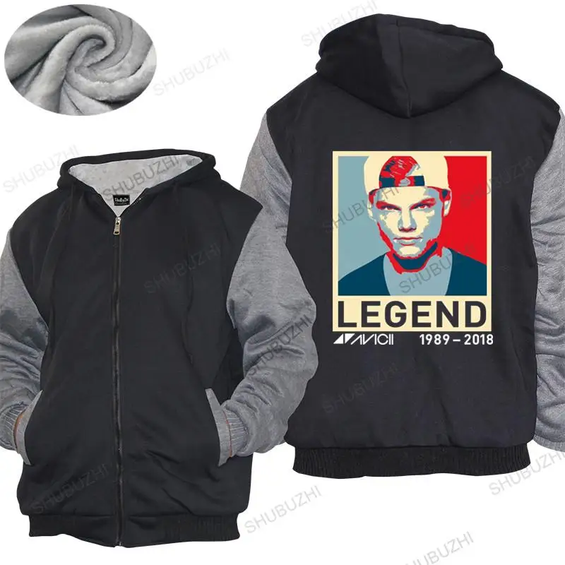 

winter mens warm coat New RIP AVICII Mens Clothing thick hoody size S-2XL men cotton warm coat unisex thick hoody teenagers