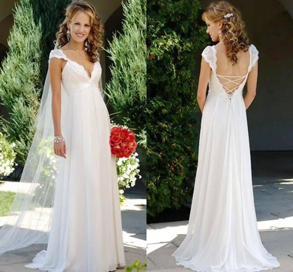 Новинка модные пляжные свадебные платья 2020 шифоновое кружевное романтическое