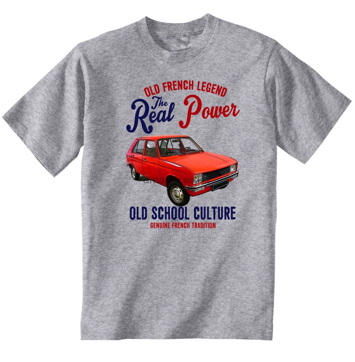 Винтажная футболка из хлопка с изображением французского автомобиля 104 2|Мужские