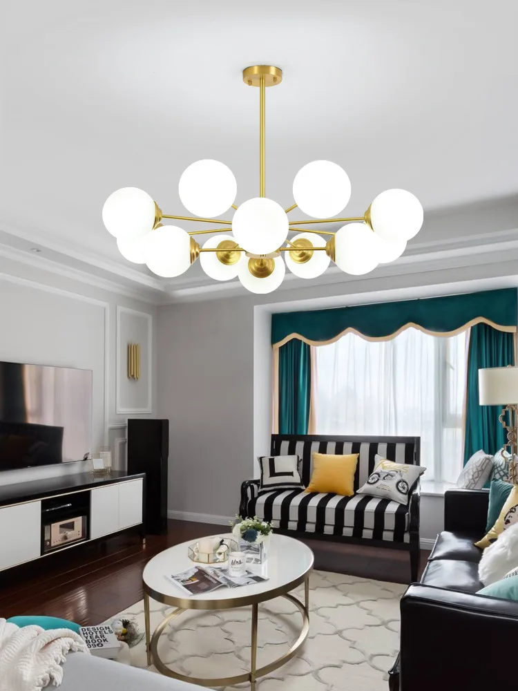 

nordic iron crystal light globe bathroom fixture lustres design lamp living room decoration avizeler lamparas de techo