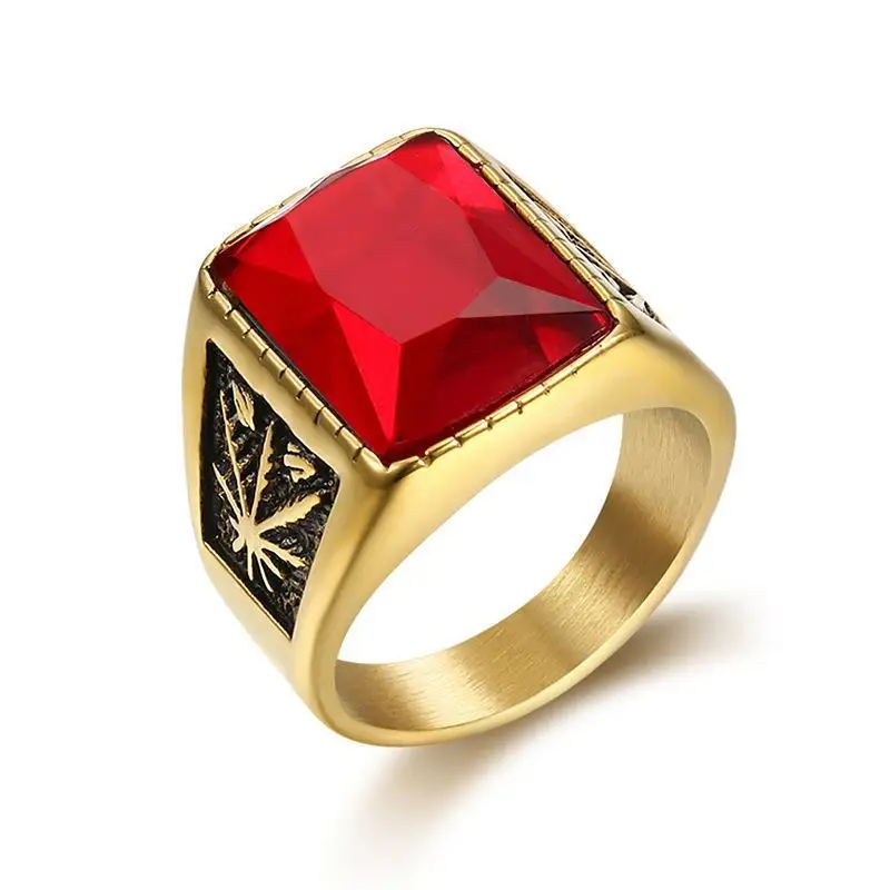 

Retro Personality Wide Version Men's Ring Domineering Trend Wild Hip-Hop Party Jewelry Gift