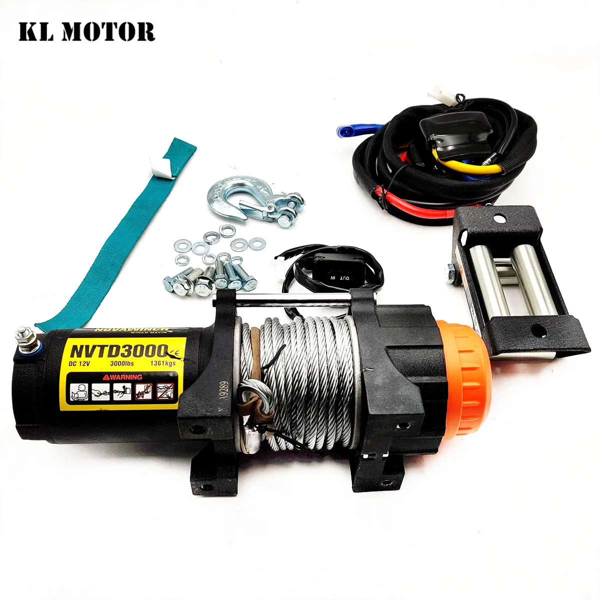 

Winch suit winch 3000lbs for CFMOTO/CFZ6 parts 9060-1507B0-0B000 QUAD GO KART