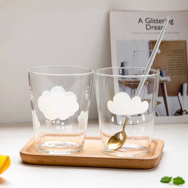 MDZF SWEETHOME 400 мл клубника облако Стекло сок кофейная чашка молоко чай кофе