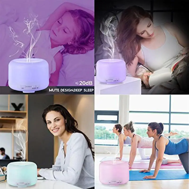 

Alloet 500/1000ML Air Humidifier Ultrasonic Humidifier Timer Essential Oil Diffuser Aromatherapy Aroma Air Diffuser for Home