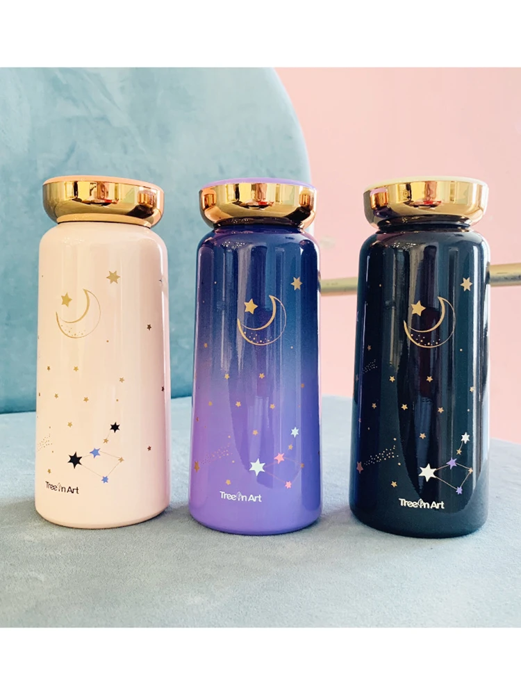 Корейская версия кружка из нержавеющей стали с изображением звездного неба