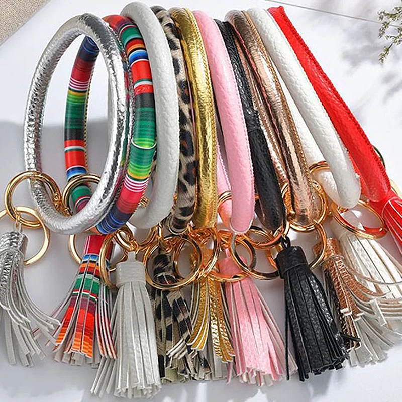 Брелок на запястье новинка 2019 Модный женский силиконовый браслет брелок для