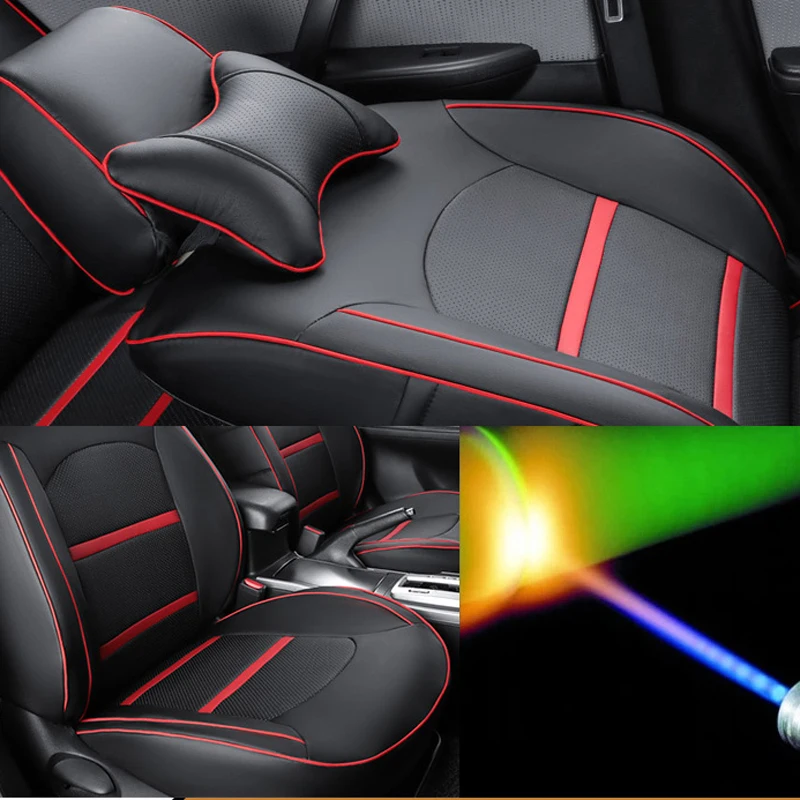 Черный чехол для сидений из искусственной кожи Suzuki IGNIS 2017 чехлы автомобильных