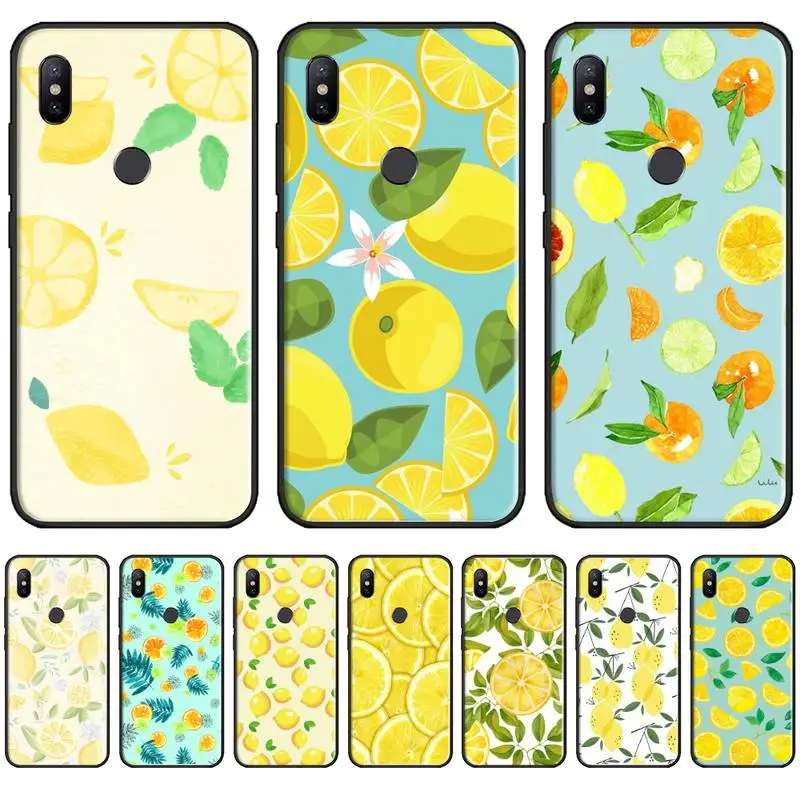 

lemon cute yellow art painting Phone Case For Xiaomi Redmi 7 9t 9se k20 mi8 max3 lite 9 note 8 9s 10 pro Soft Silicone Shell