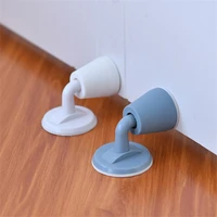1pc silicone door stops silent door stopper holder cushion pad anti collision punch wall protector scratches door suction