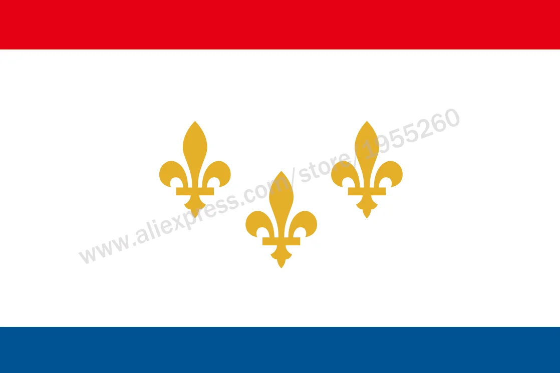 

Louisiana New Orleans Flag 3 X 5 FT 90 X 150 Cm USA States City Flags Banners America