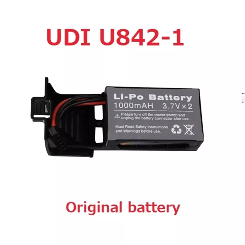 Оригинальный 7 4 V 1000mAh Li-Po аккумулятор для Udi U842 U842-1 U818S RC Quadcopter Drone запасные части |