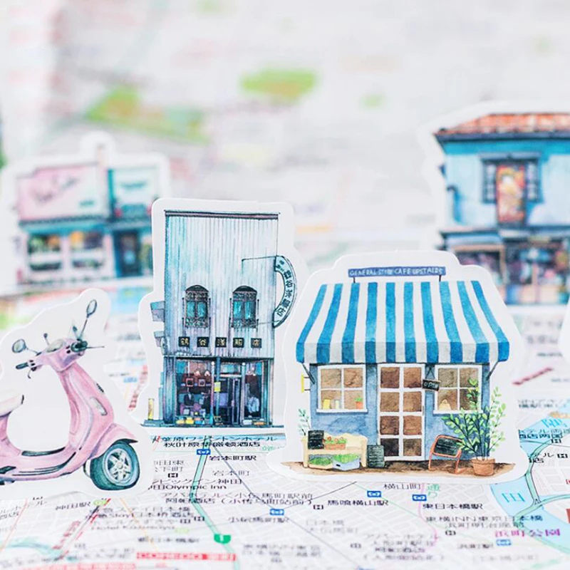 40 шт./упак. для путешествий декоративная Стикеры s милые канцелярские Скрапбукинг