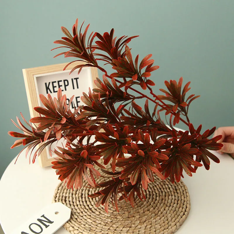 82 см 24 головки пластиковые листья большие искусственные ветки деревьев Зеленые