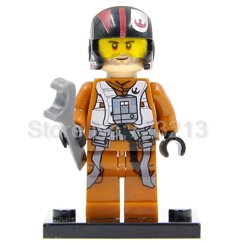 Poe Dameron 20 штук же космические войны Клон солдат йода рисунок люк Оби-Ван Кеноби рисунок строительные блоки Модель Кирпичи Игрушки - Цвет: Poe Dameron