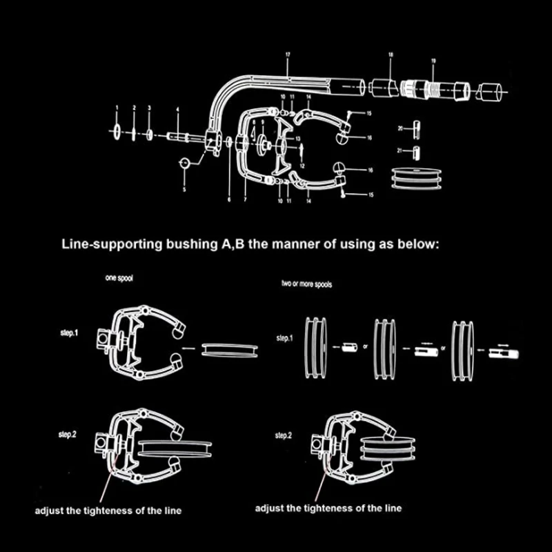 

Fishing Reel Line Winder Portable Machine Spinning Reel System Spinning Line Reel