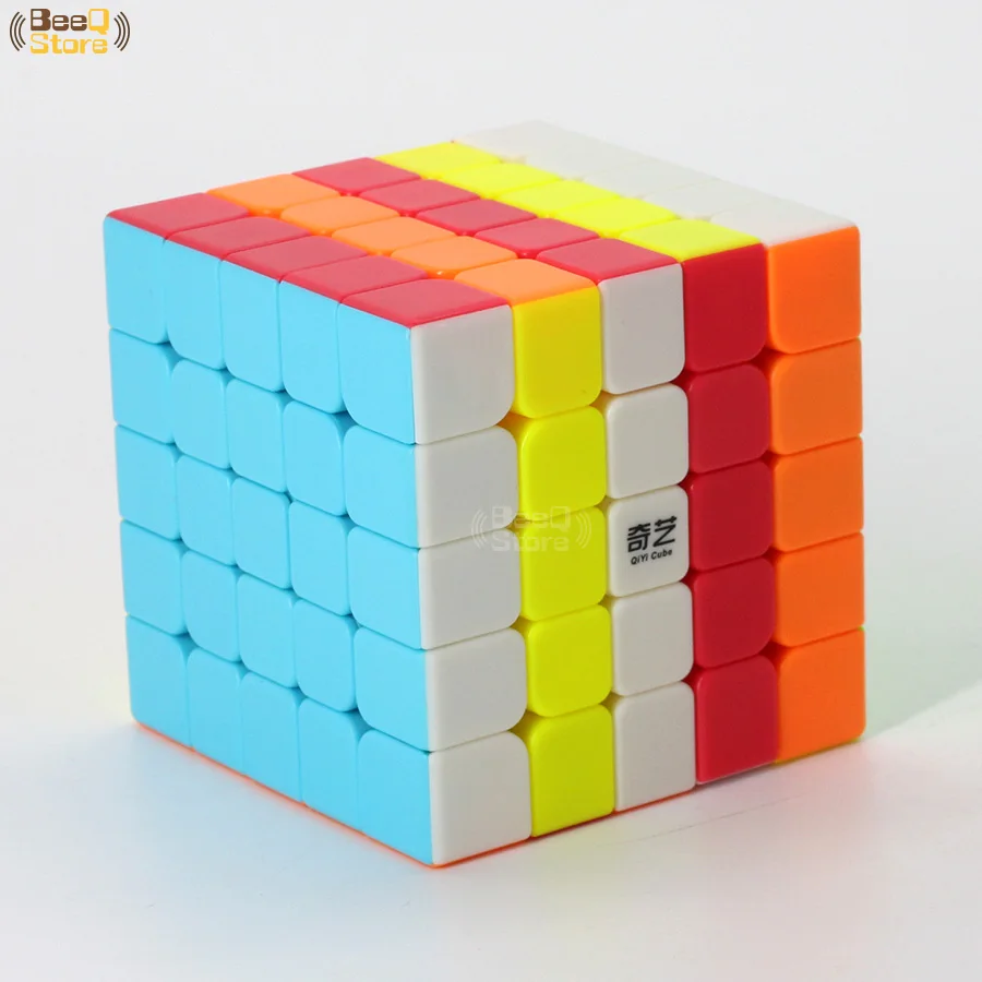 Кубик Рубика Qiyi QizhengS 5x5 5x5x5 5 уровней 61 мм пазл профессиональный черный без наклеек