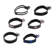 universal 90mm 100mm 110mm 135 mm motorcycle exhaust fixing bracket stainless steel carbon fiber holder muffler fixed clamp ring