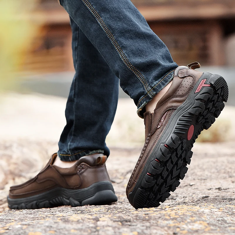 

Mens Casual Shoes Fashion Black Shoes Men Slip On Penny Loafers Male Shoes Casual British genuine leather flats men shoes