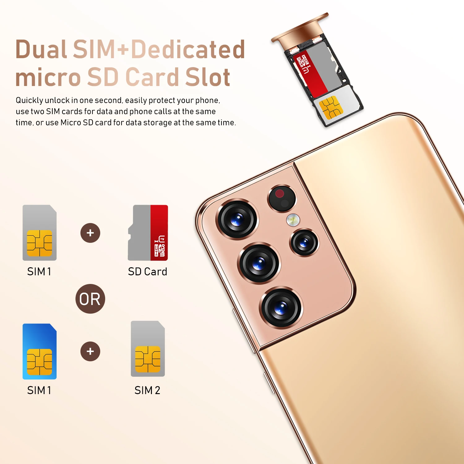 

New Global Version S21 Ultra Smartphone Snapdragon 24MP Big Screen 6000mAh 5G 6.6 Inch 12GB 512GB 10 Core Cellphone Mobile Phone