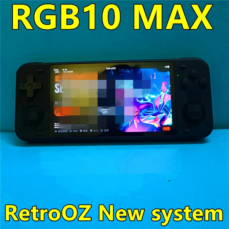 

RGB10Max-RetroOZ New system 5-inch large-screen handheld RK3326 open source handheld handheld video game for students