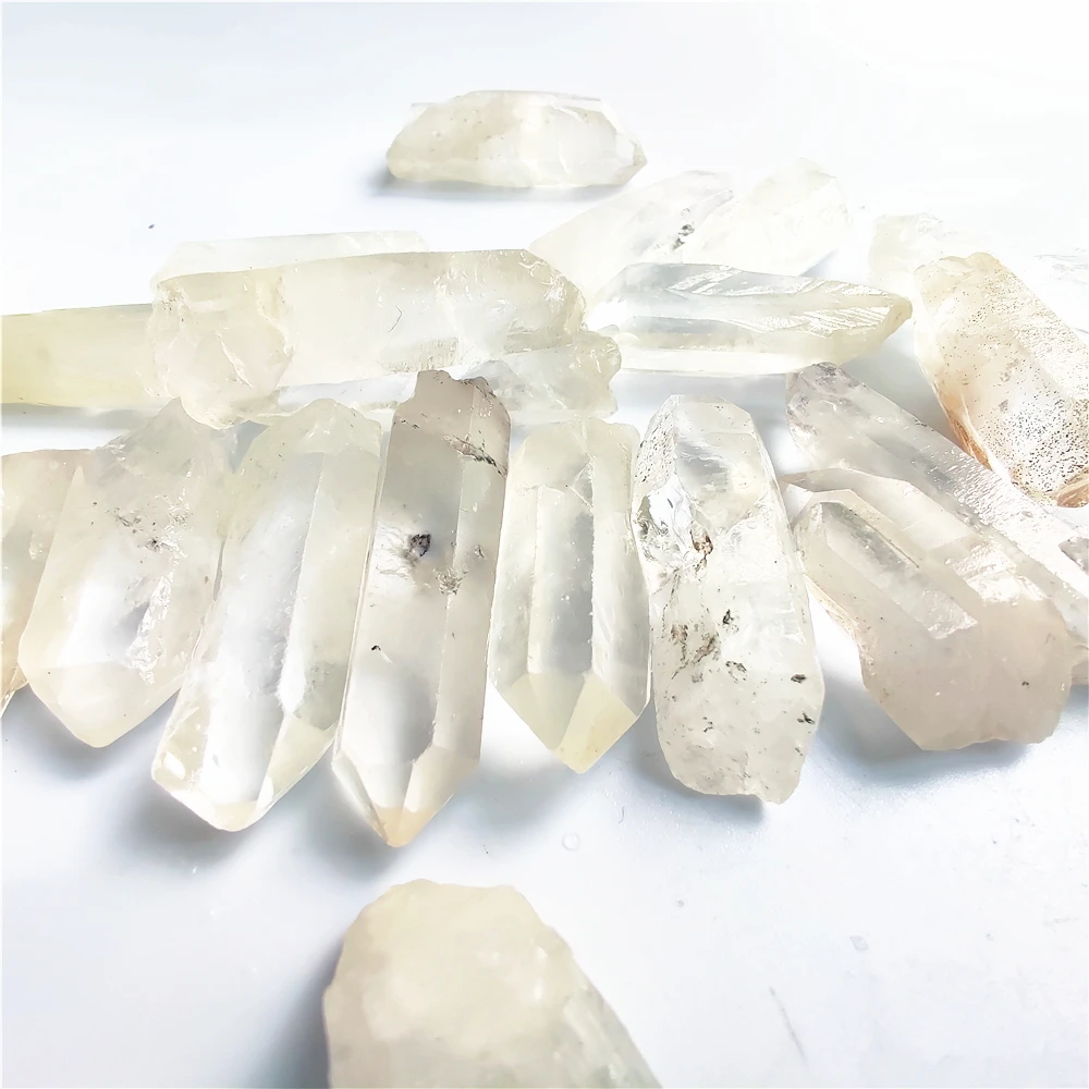 

Natural Tibet Natural Clear Crystal White Quartz Cluster Points Pillar Column Terminated Wand Specimen Healing Reiki Mineral