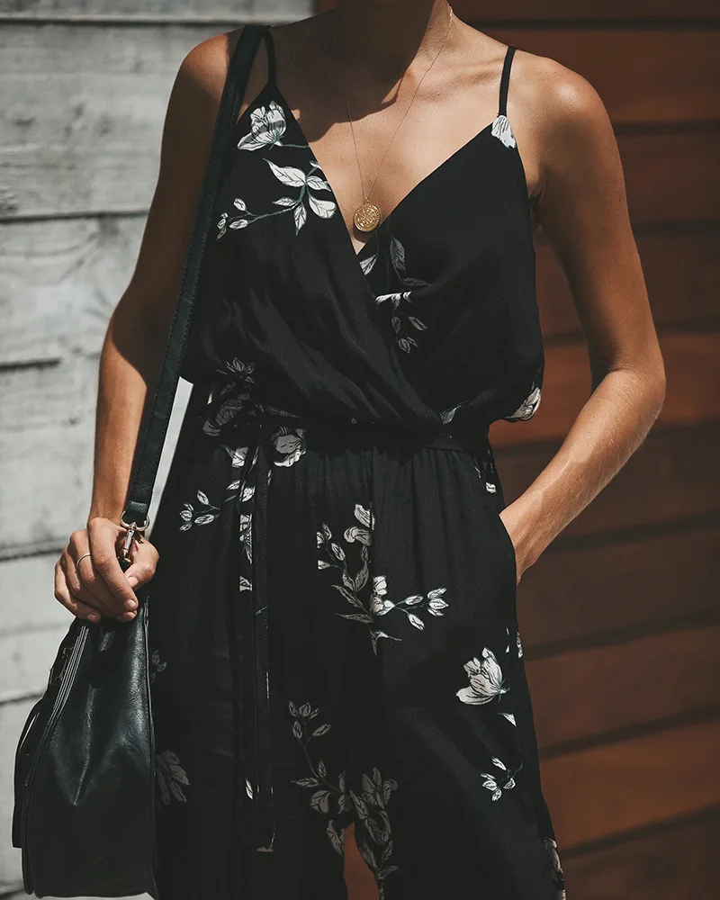 Женские комбинезоны без рукавов ZOGAA повседневные летние с принтом на бретельках