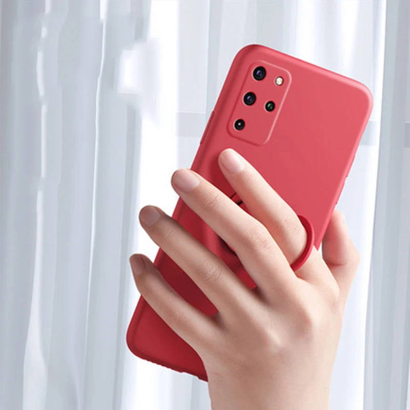 

Suitable for Samsung Note20 liquid bracket phone case S9 all-inclusive lens silicone S21plus ring protector