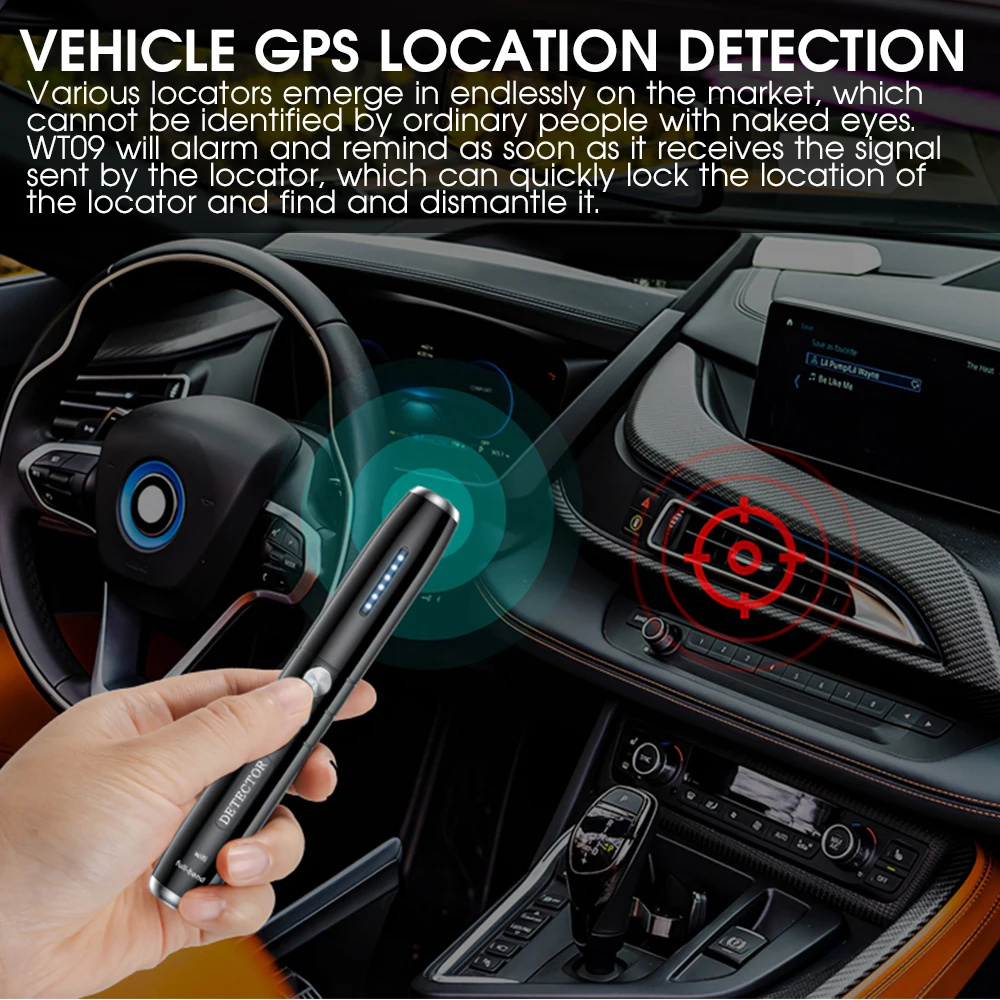 Multi-function Detector Mini Camera Bug Finder Gadget Portable Anti GPS Car Tracking Scanner Wireless RF Signal | Безопасность и