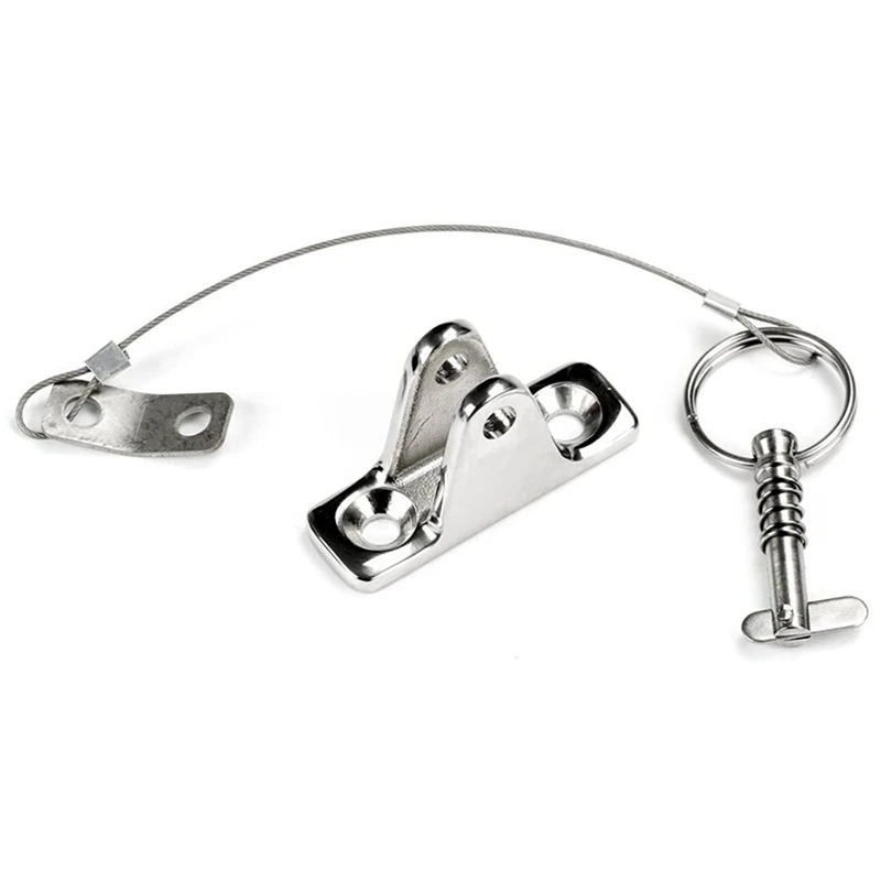 

2 Pcs Bimini Top Jaw Slide Marine Boat Hardware Fitting & 2Pcs Boat Bimini Top Deck Hinge