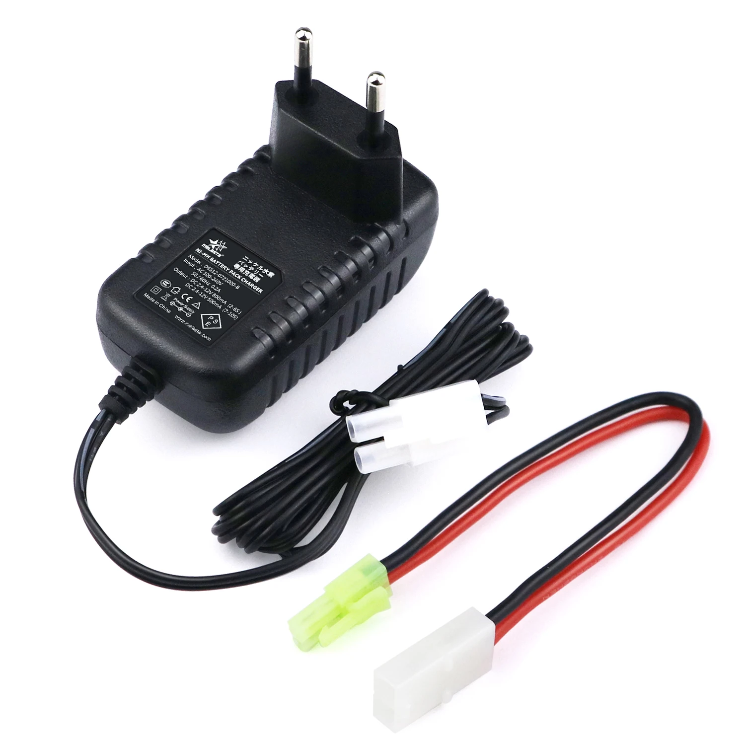 

Melasta RC Charger for 2.4V 4.8V 3.6V 6V 7.2V 8.4V 9.6V 10.8V 12V Airsoft NIMH NICD 2-10S Battery Pack with Tamiya Connector