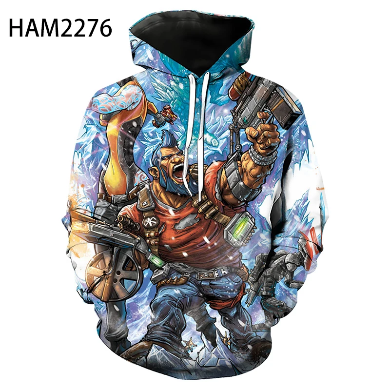 Толстовка Мужская/Женская/мужская с объемным аниме рисунком крутой спортивный