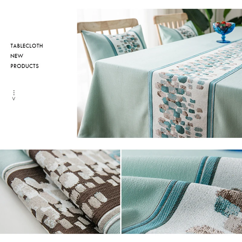 Новинка стильная Водонепроницаемая Декоративная скатерть FSISLOVER зеленая