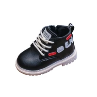 kids shoes 2021 spring autumn new childrens leather boots lace up martin boots for girls boys short boots fashion non slip hot