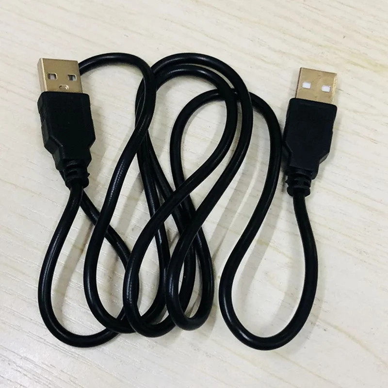 

0.5m USB 2.0 A Male - A Male Cable (Black)5mm Thick USB 2.0 (480 Megabits Per Second) USB Data Cable Male To Male 2021