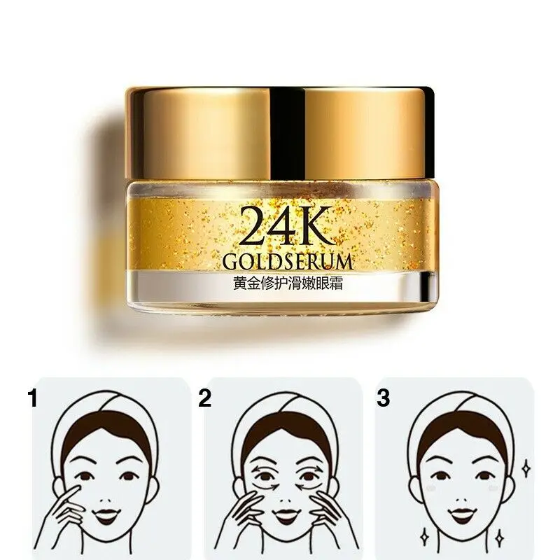 

Gold Repairing Eye Cream Anti-Age Gel Dark Circles Puffiness Remove Anti Wrinkles Care 88