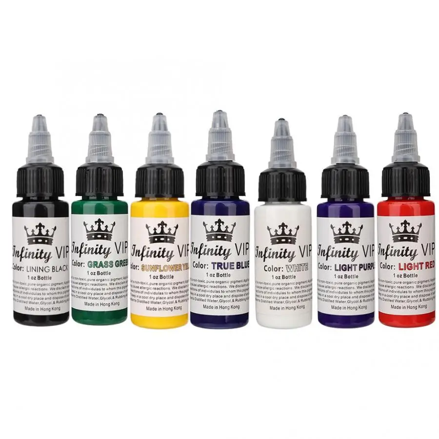 Полуперманентные тату пигментные чернила 30 мл стойкие аксессуары инструмент для