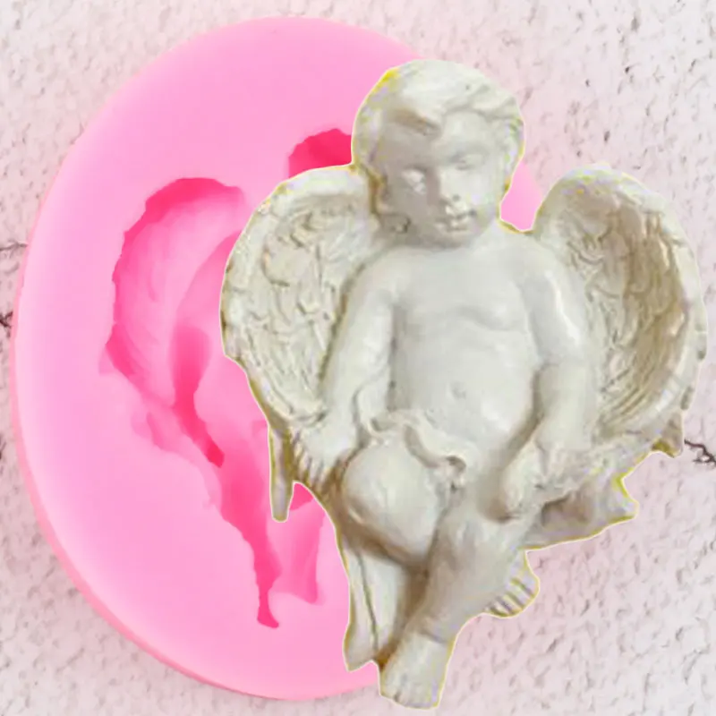 Angel Baby Border силиконовые формы кекс Topper инструменты для украшения тортов из мастики