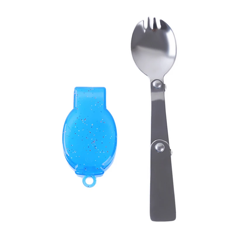 3 вида цветов складная коробка Ложка Вилка для путешествий на открытом воздухе