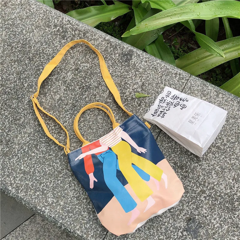 Модная Холщовая Сумка с индивидуальным изображением удобная сумка для хранения