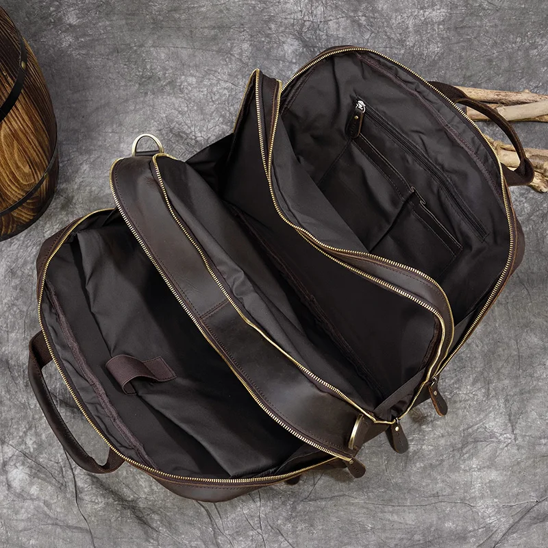 Кожаные сумки для путешествий портфели мужчин мужская кожаная деловая сумка 17