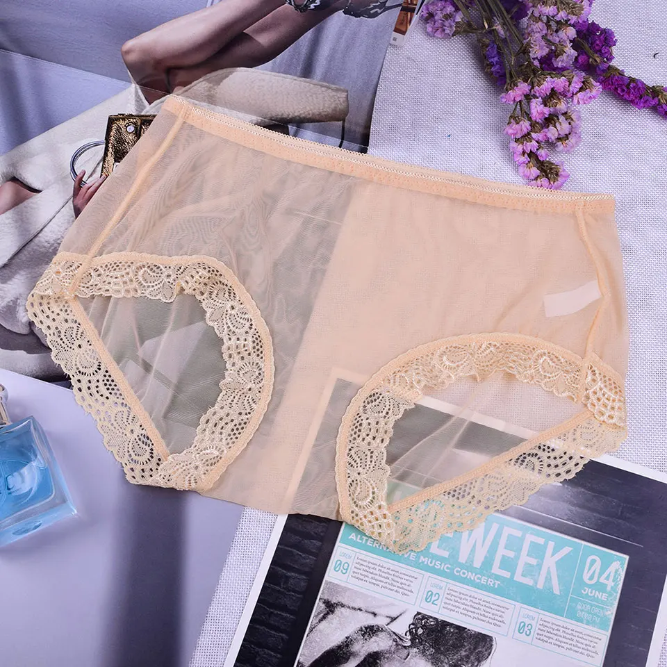 Женское нижнее белье полностью прозрачные трусики сексуальные кружевные трусы