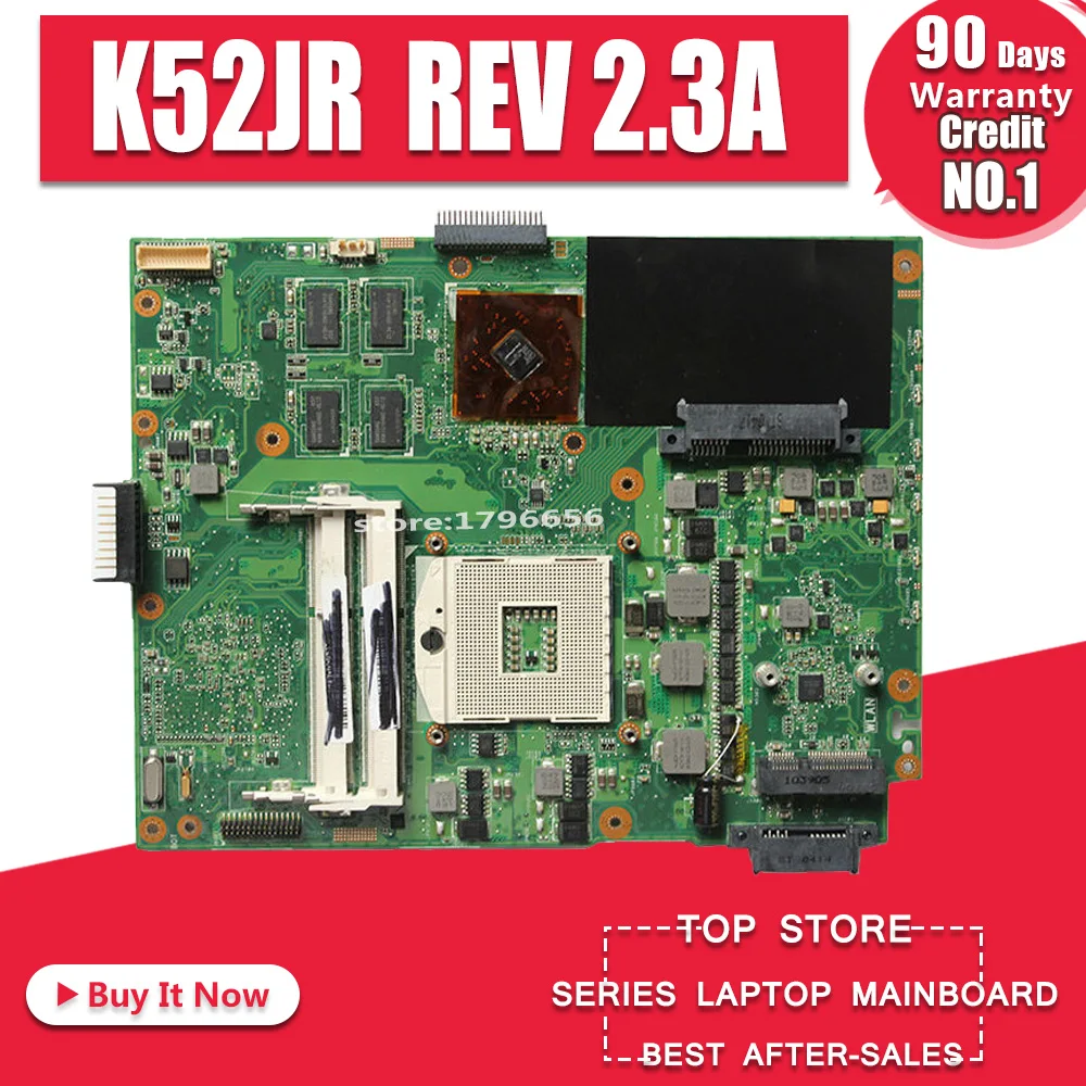 K52JR REV 2.3A материнская плата HD6370 512M для ASUS K52JR A52J X52J K52JC Материнская плата ноутбука Материнская плата Тест ОК